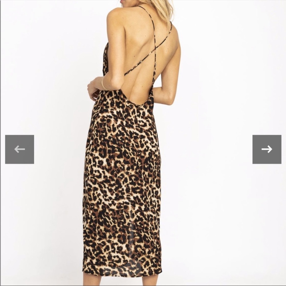 RESA Leopard Harper Slip Dress - Picture 2 of 5